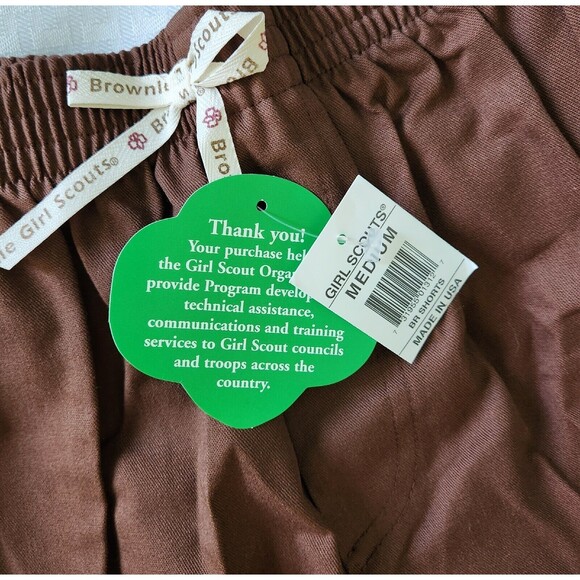 Girl Scouts Brownies Shorts Sz M/L NWT Vintage USA - Picture 5 of 8